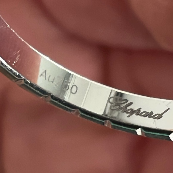 Chopard 18k Ice Cube Ring & 2 Diamond Wrap Stacking 10k rings - Picture 5 of 8